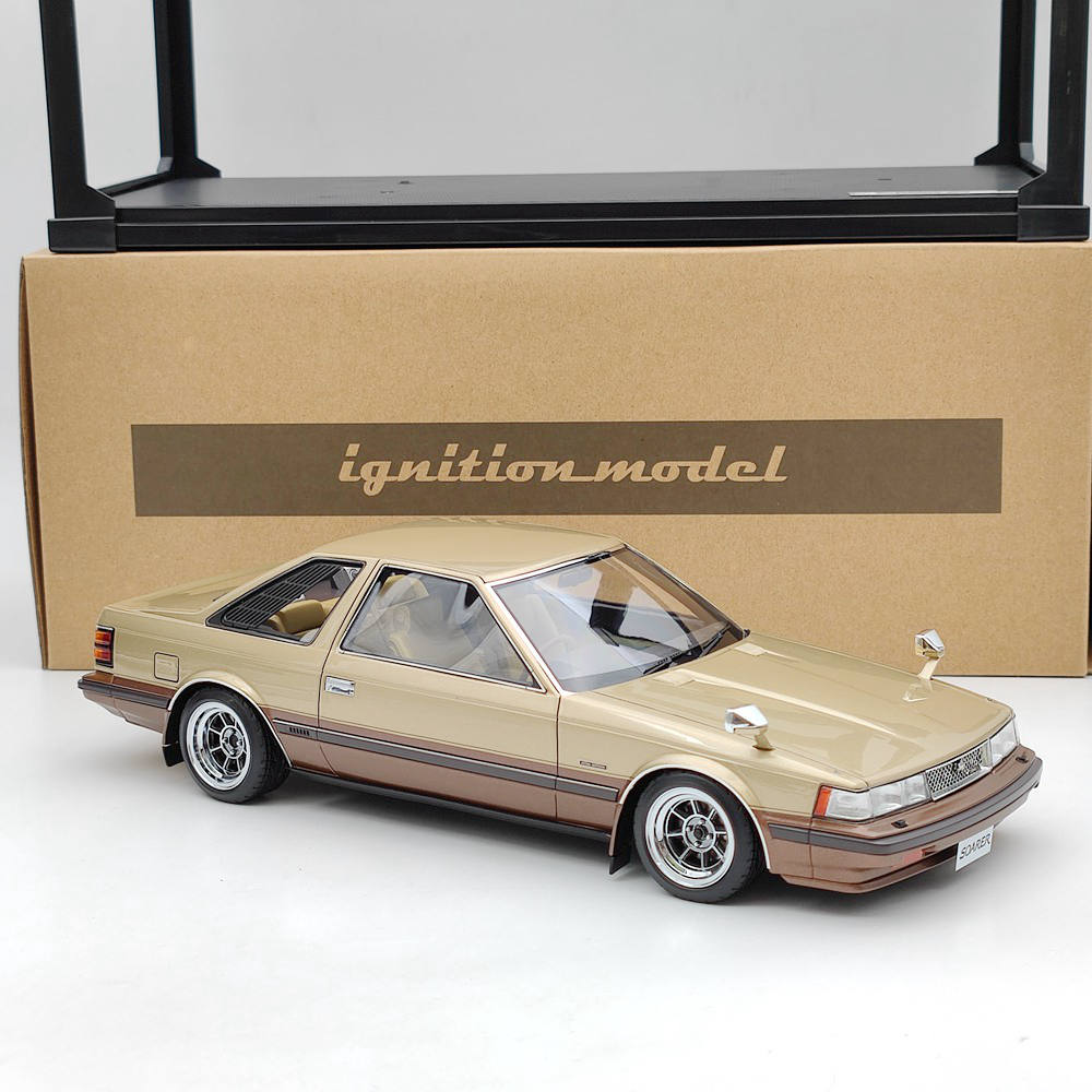 Ignition Model 1/18 Toyota Soarer 2800GT Extra Z10 Gold/Brown IG1372 Resin Toy Car Model Gift