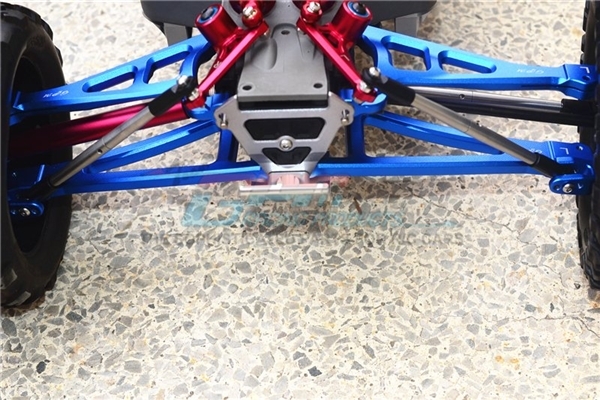 GPM Blue Complete Aluminum Suspension Arm Set for E-Revo 2.0