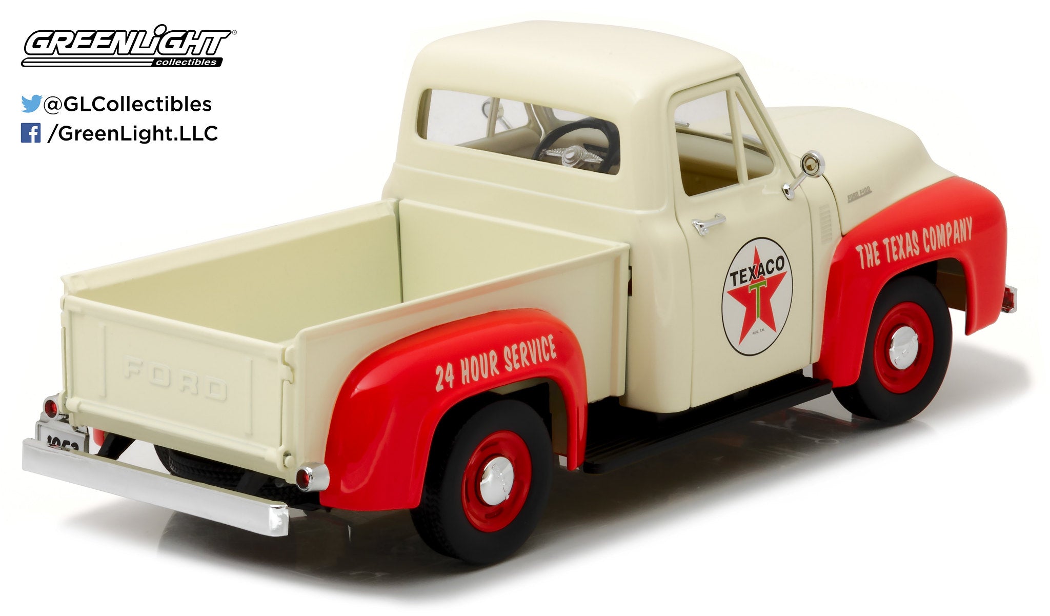 GreenLight 1:18 1953 Ford F-100 Texaco with Vintage Texaco Gas Pump 12991