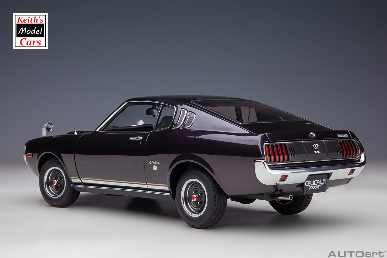 [1/18 Scale] Toyota Celica Liftback 2000GT (RA25) 1973 in Dark Purple Metallic by AUTOart Models