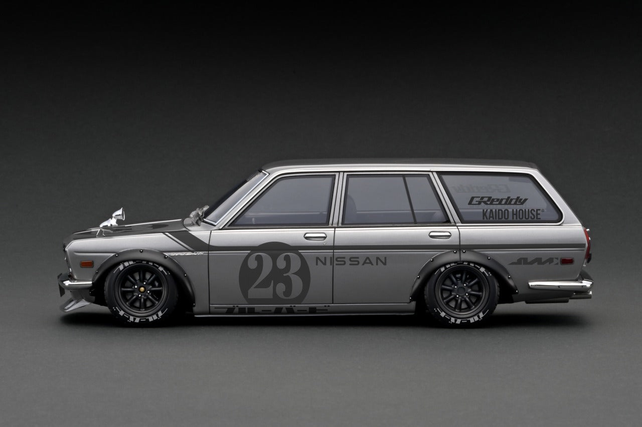 *PREORDER* Ignition Model 1:18 Datsun Bluebird (510) Wagon KAIDO HOUSE in Silver
