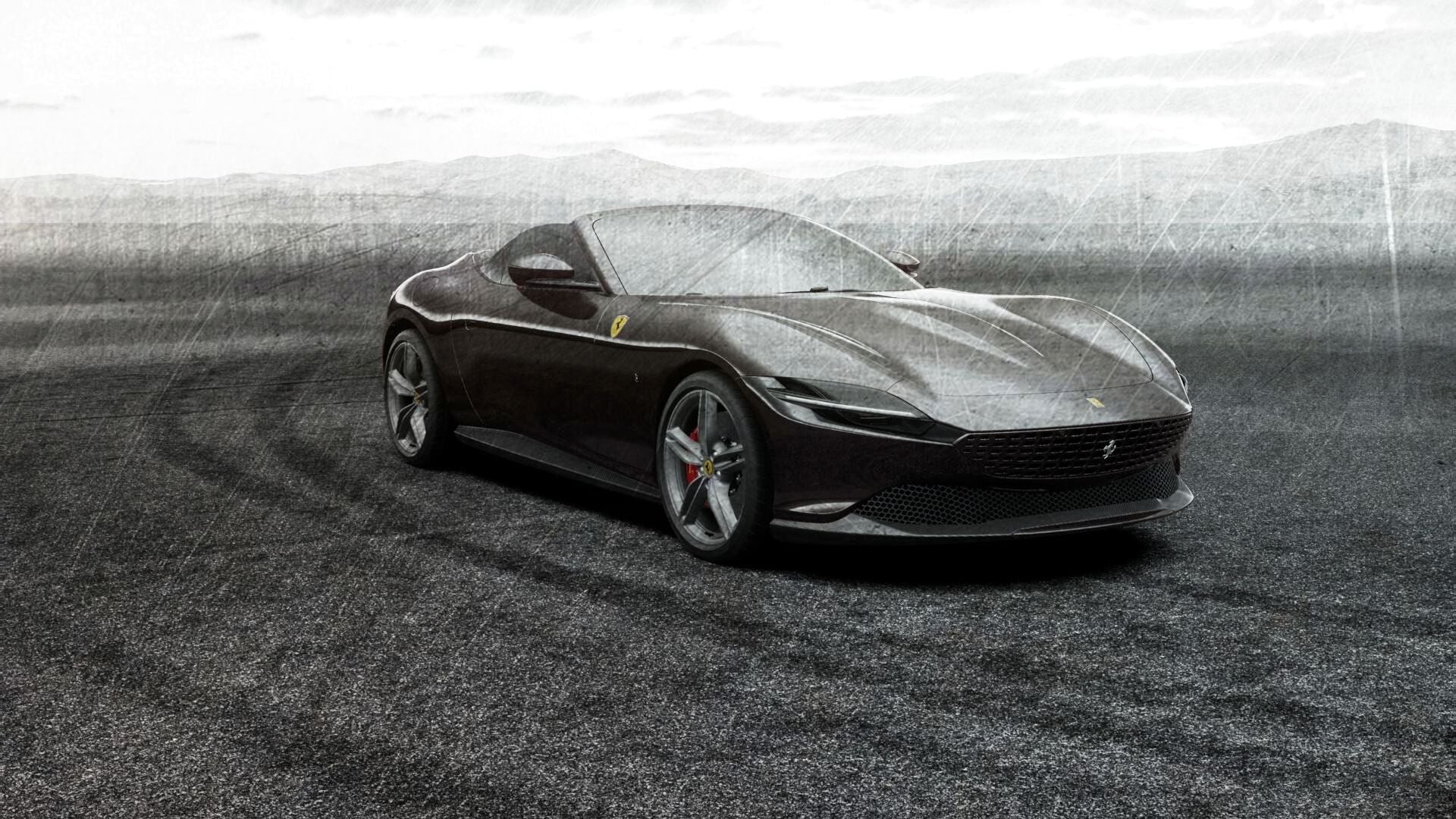 Ferrari Roma Spider - Nero Purosangue - 1:18