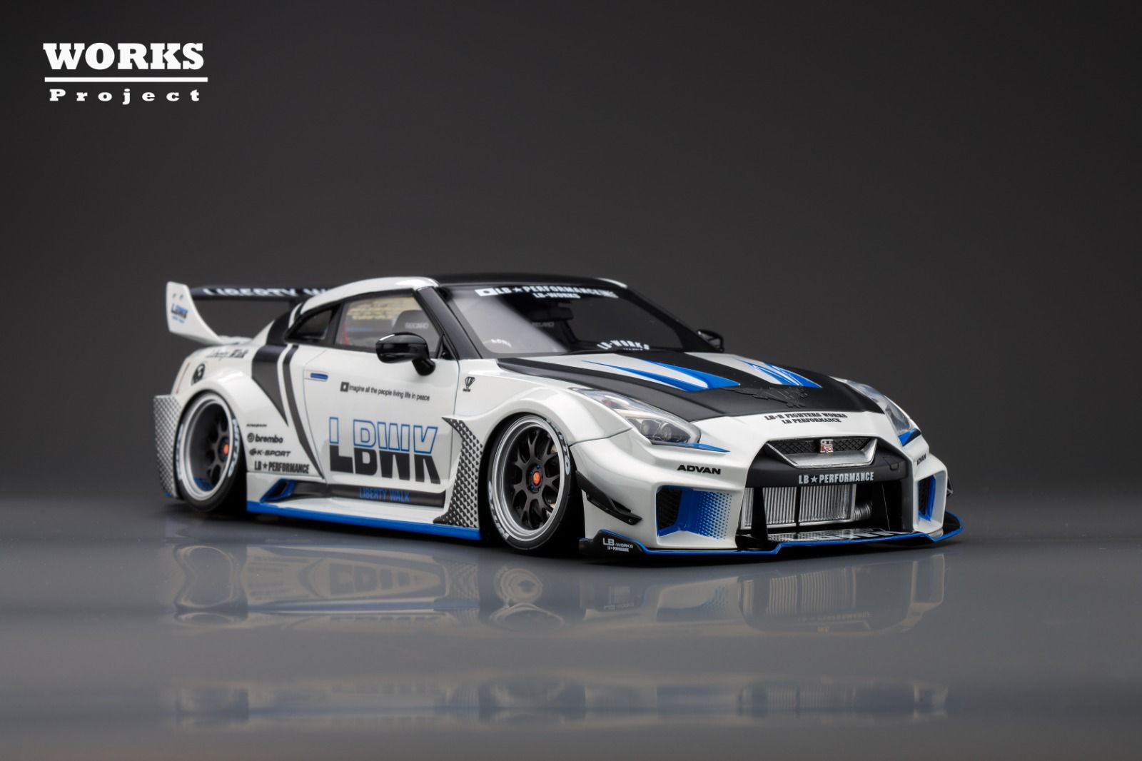 One Model 1:18 Nissan LB Silhouette WORKS GT R35GT-RR #HK Widebody Club