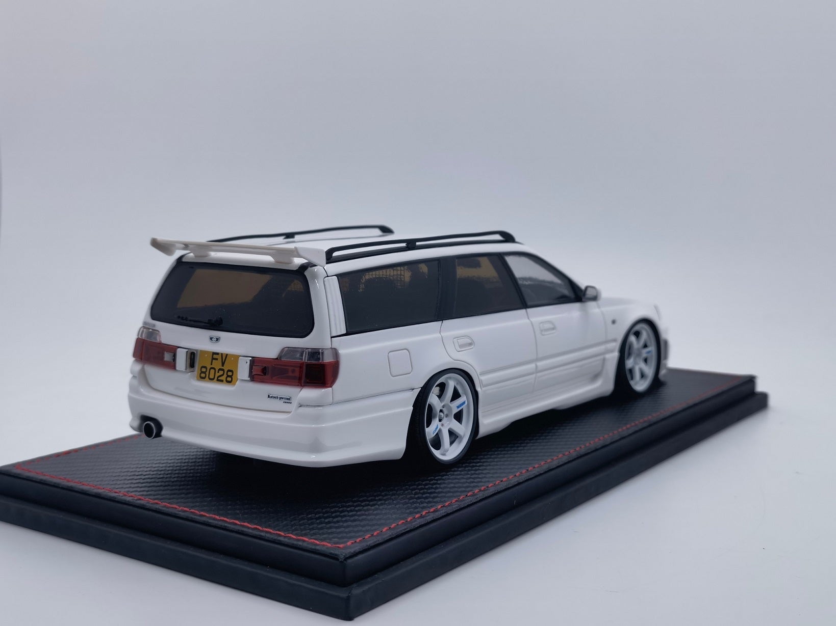 *PREORDER* Peako Models 1:18 Nissan Stagea (WC34 KAI) Customized Version with R34 Front in White