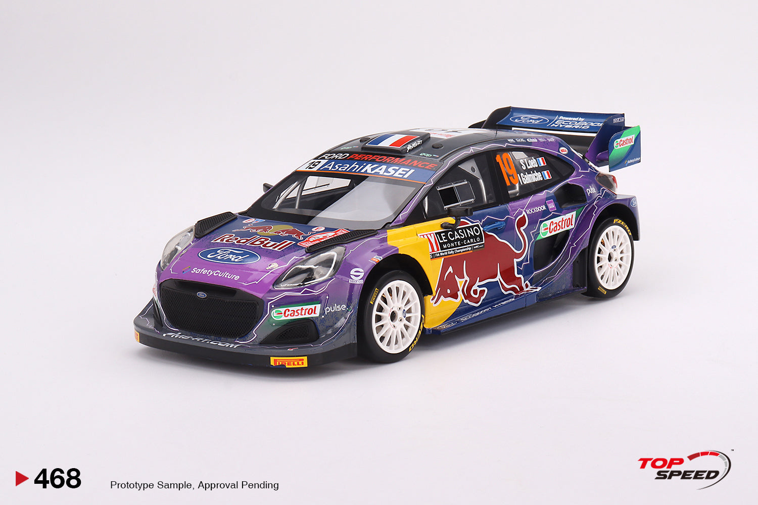 *PREORDER* TopSpeed Models 1:18 Ford Puma Rally1 #19 M-Sport Ford WRT  2022 Rally MonteCarlo Winner