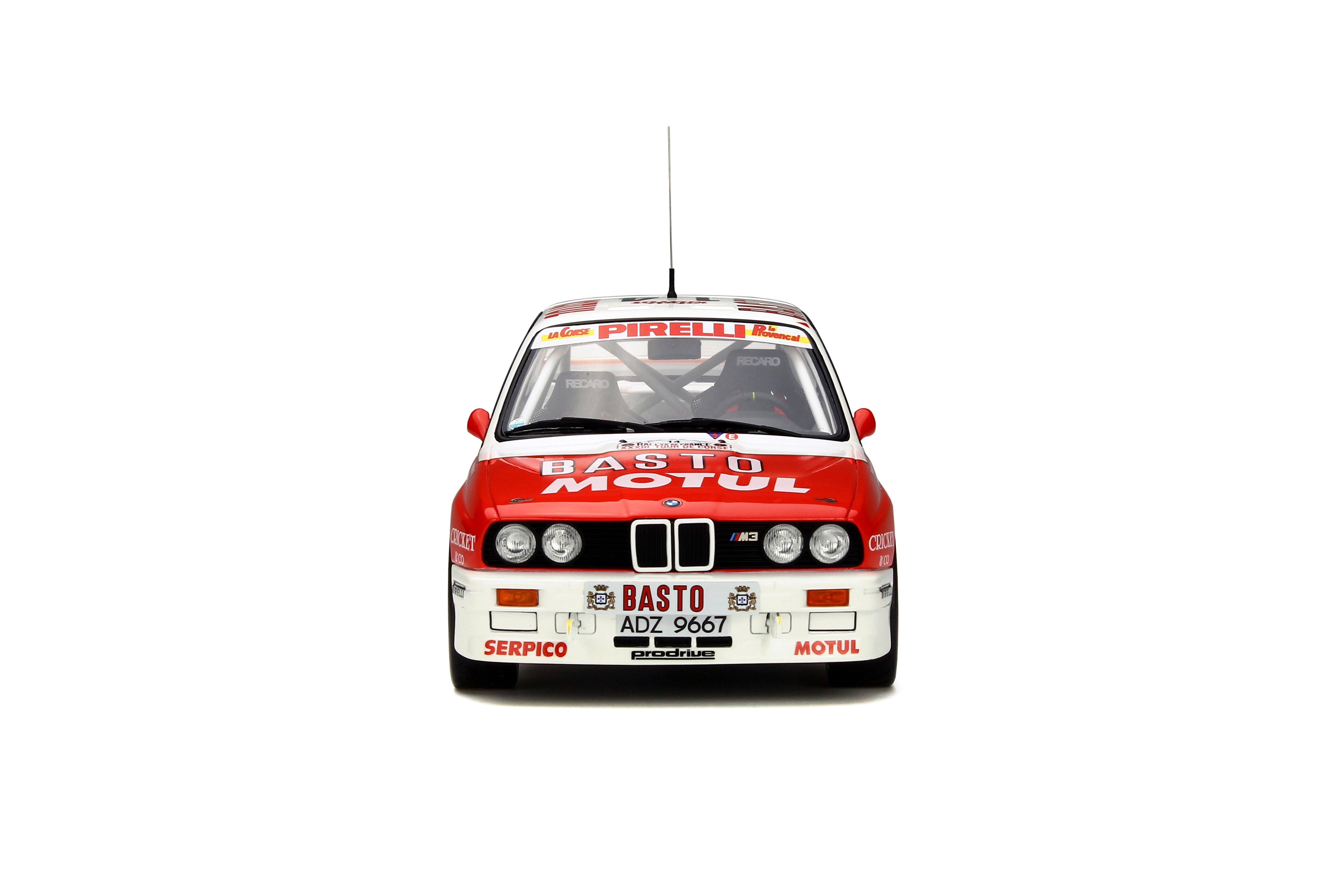 OTTO 1:18 BMW M3 E30 car #14 Tour de Corse 1989 Resin Model Car OT669