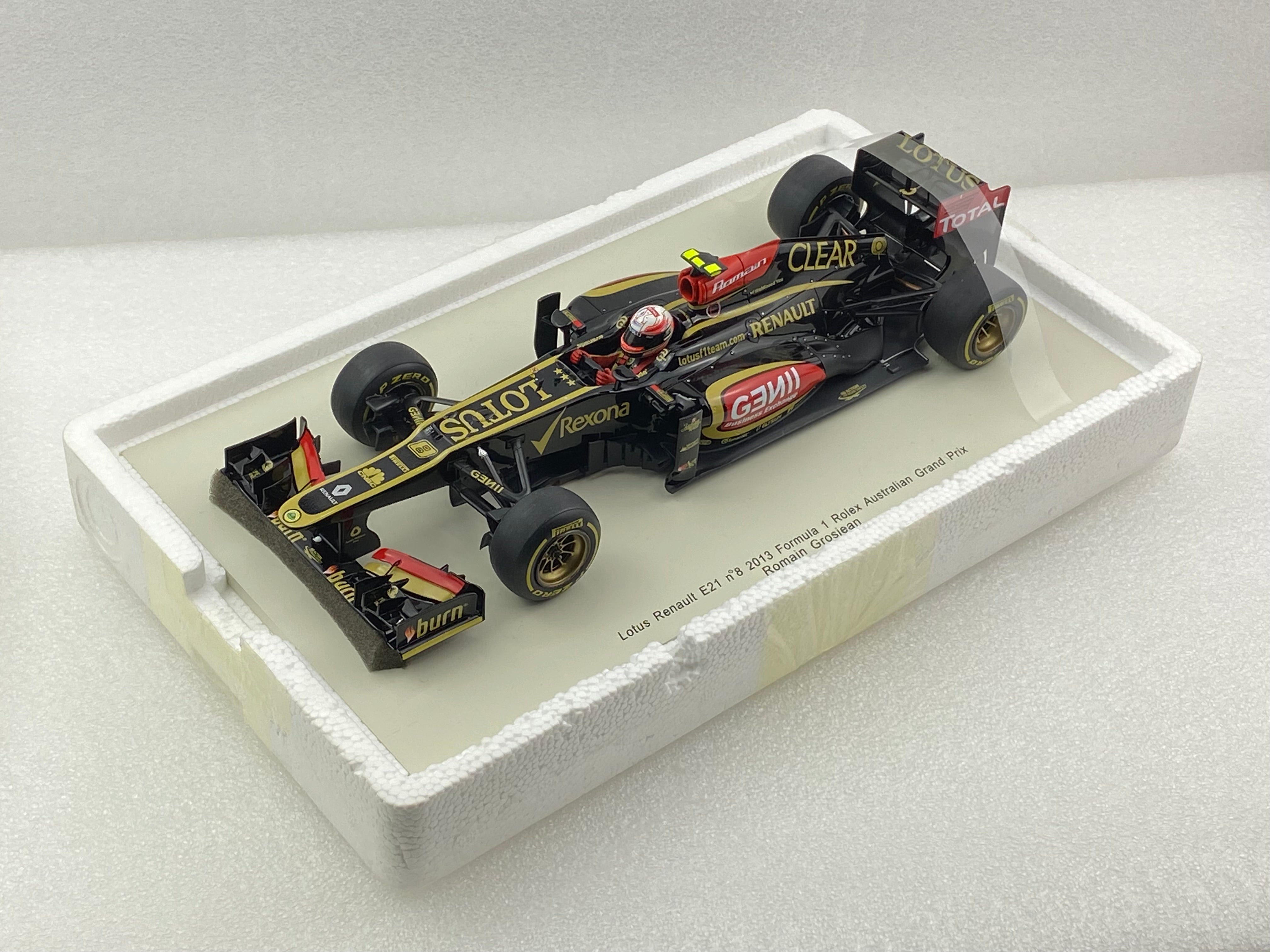 Spark 1:18 Lotus F1 E21 #8 GP Australian 2013 Romain Grosjean 18S099 (Clearance Final Sale)