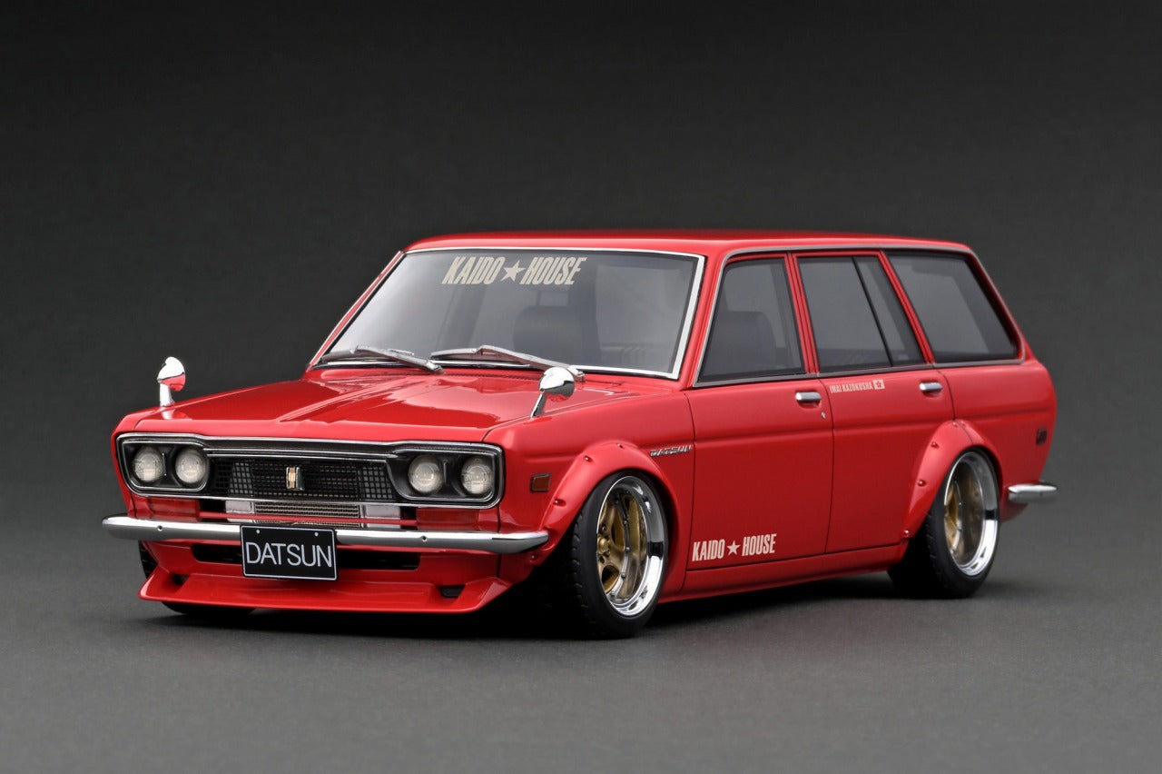 *PREORDER* Ignition Model 1:18 Datsun Bluebird (510) Wagon KAIDO HOUSE in Red