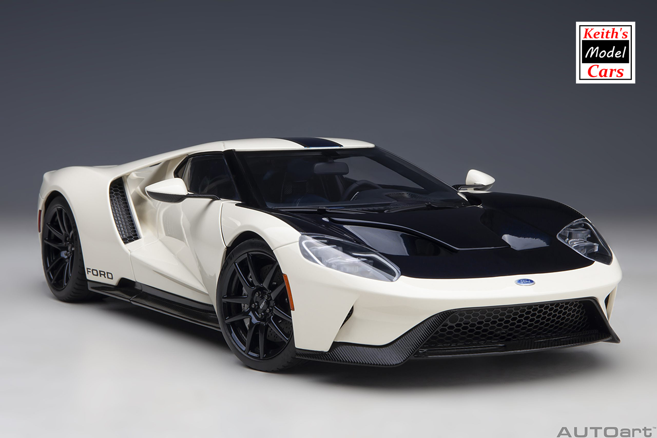 [1/18 Scale] Ford GT 2022 ’64 Prototype Heritage Edition in Wimbledon White by AUTOart Models