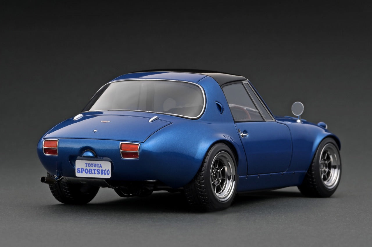 *PREORDER* Ignition Model 1:18 Toyota Sports 800 NOB Hachi Version in Blue Metallic