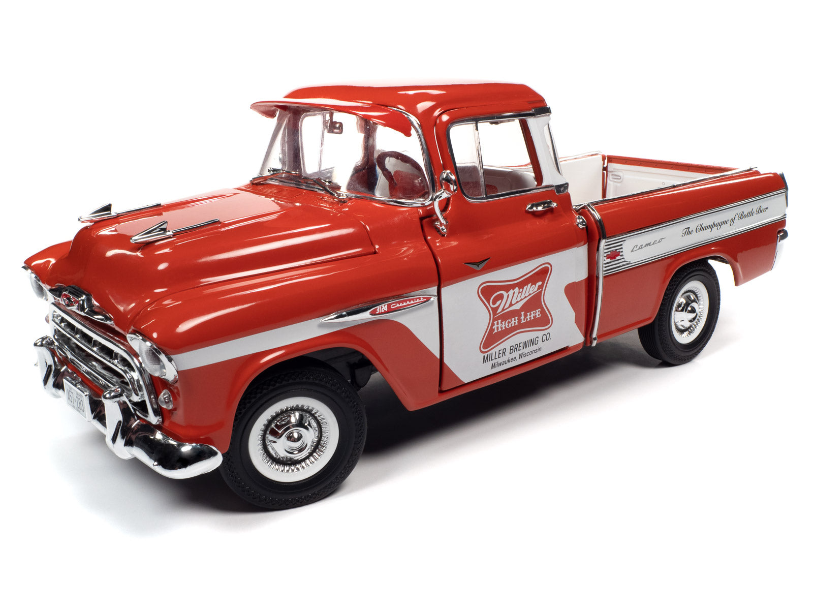1957 Chevy Cameo Pickup Miller High Life 1:18 Scale