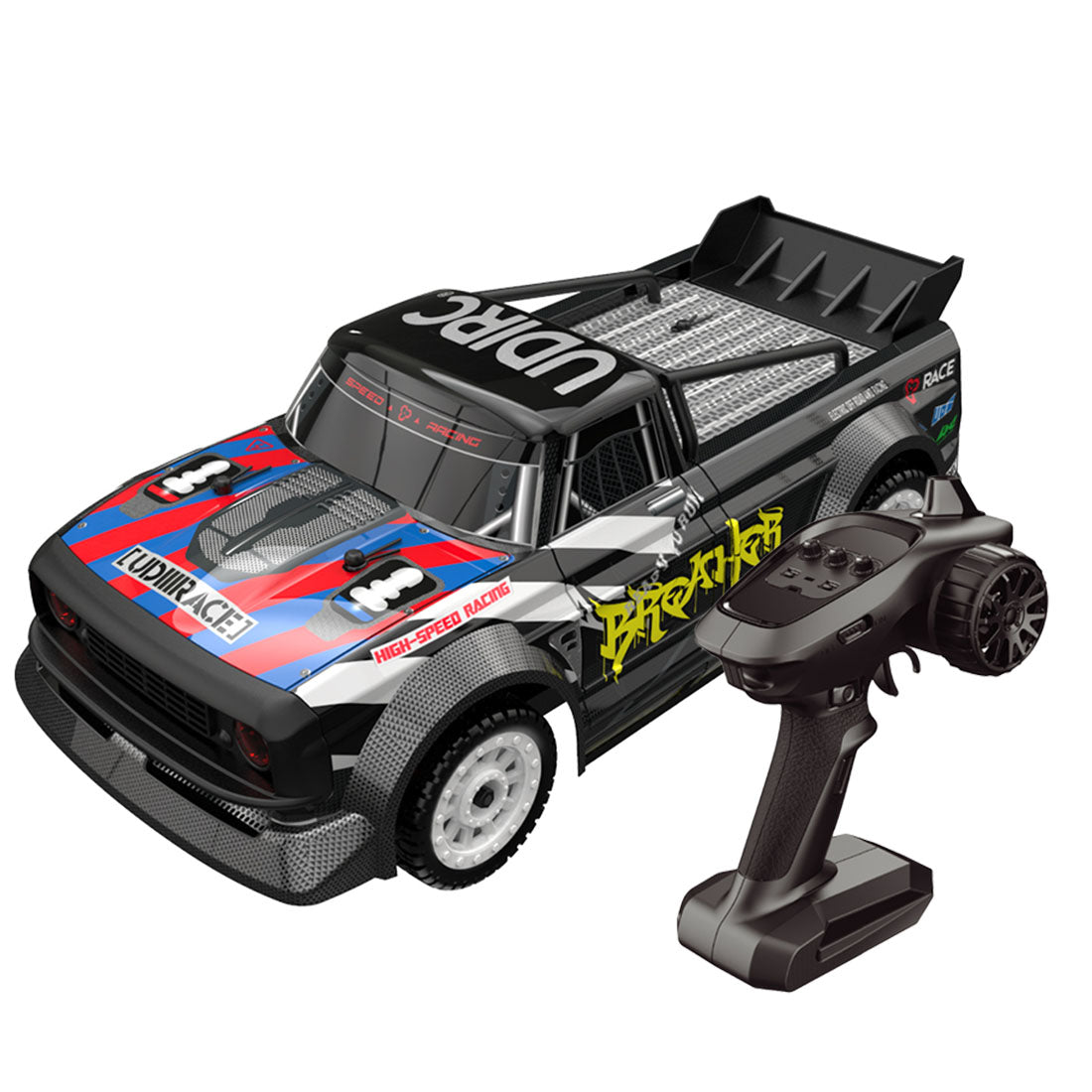 RC Car 1/16 50KM/H 4CH 4WD 2.4G Full Scale Brushless High-speed Racing Car Drifting RC Car with Front Lights - RTR Brushless Version