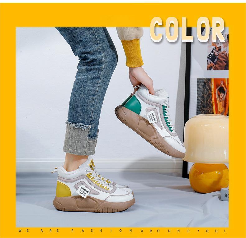 Botas Martin de Cuero de Suela Gruesa para Mujer