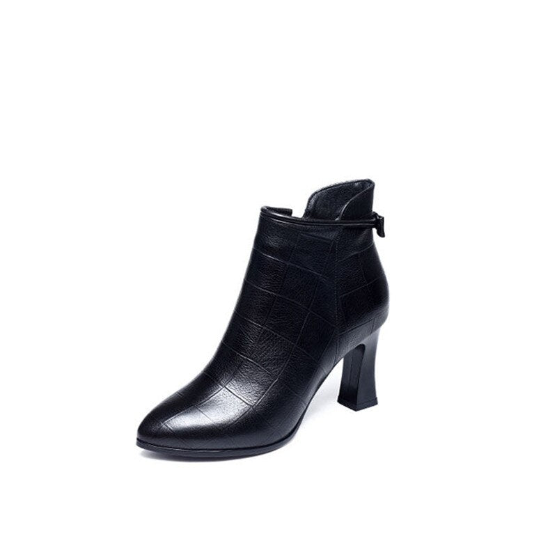 Botas de Tacón Alto Estilo Británico