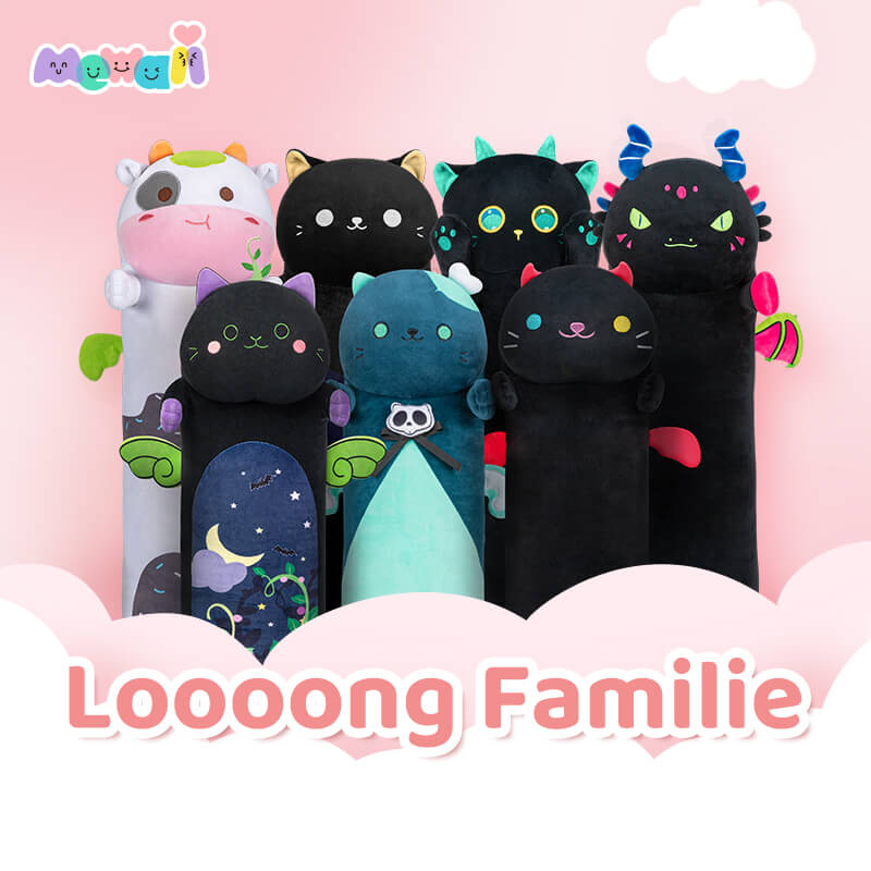 Loooong Family Long Cat Kitten Stuffed Animal Kawaii Plushies