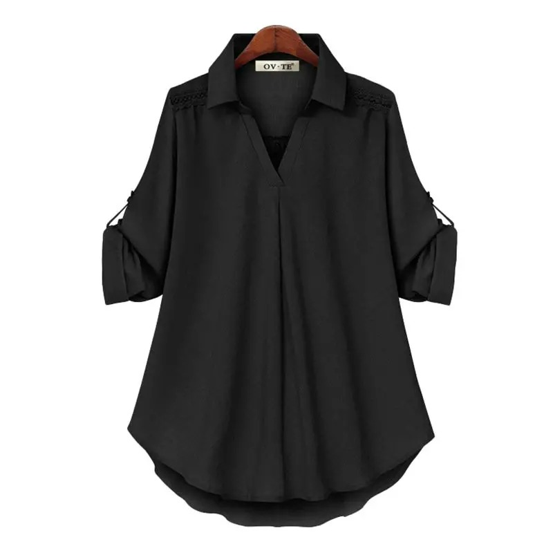 【L-4XL】Ελαφρύ και λεπτό πουκάμισο με μεσαίο μήκος και μακριά μανίκια