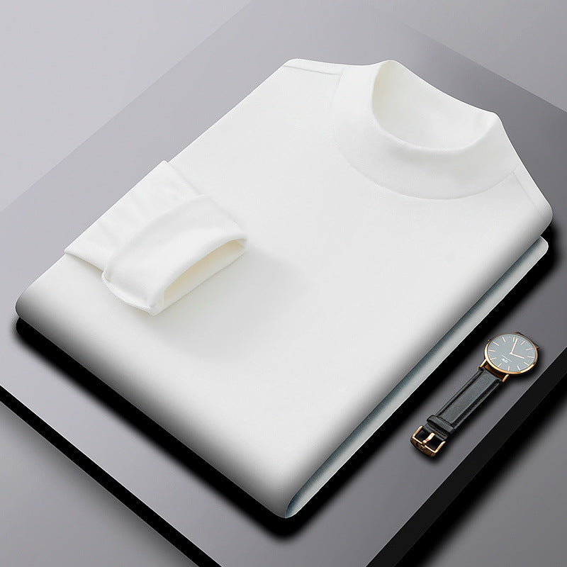 Suéter de cuello alto de lana reversible para hombre