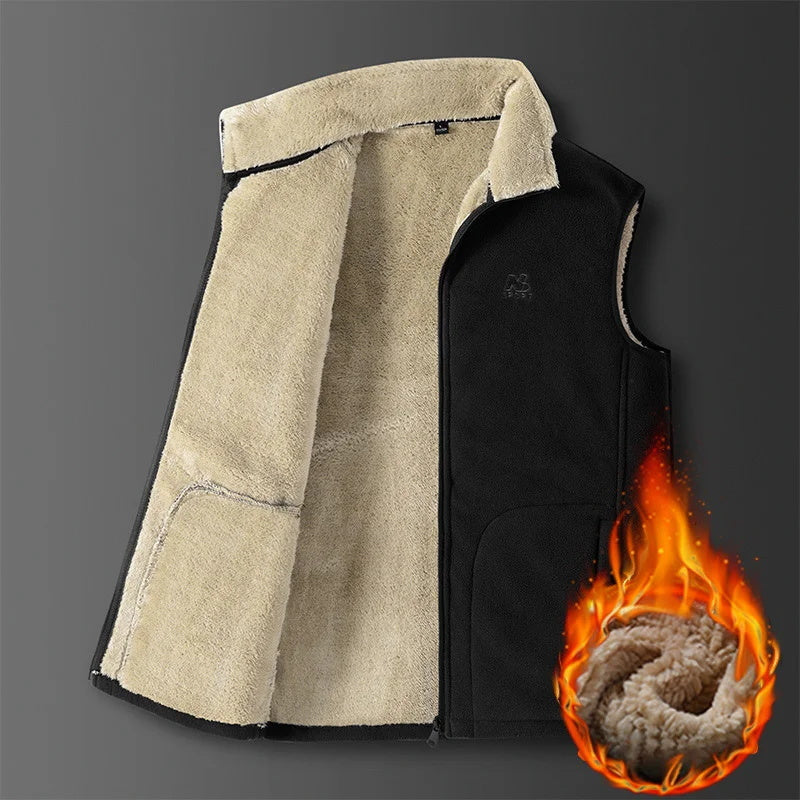 Chaleco de lana de cordero para hombre 🔥Compre 2, envío gratis🔥