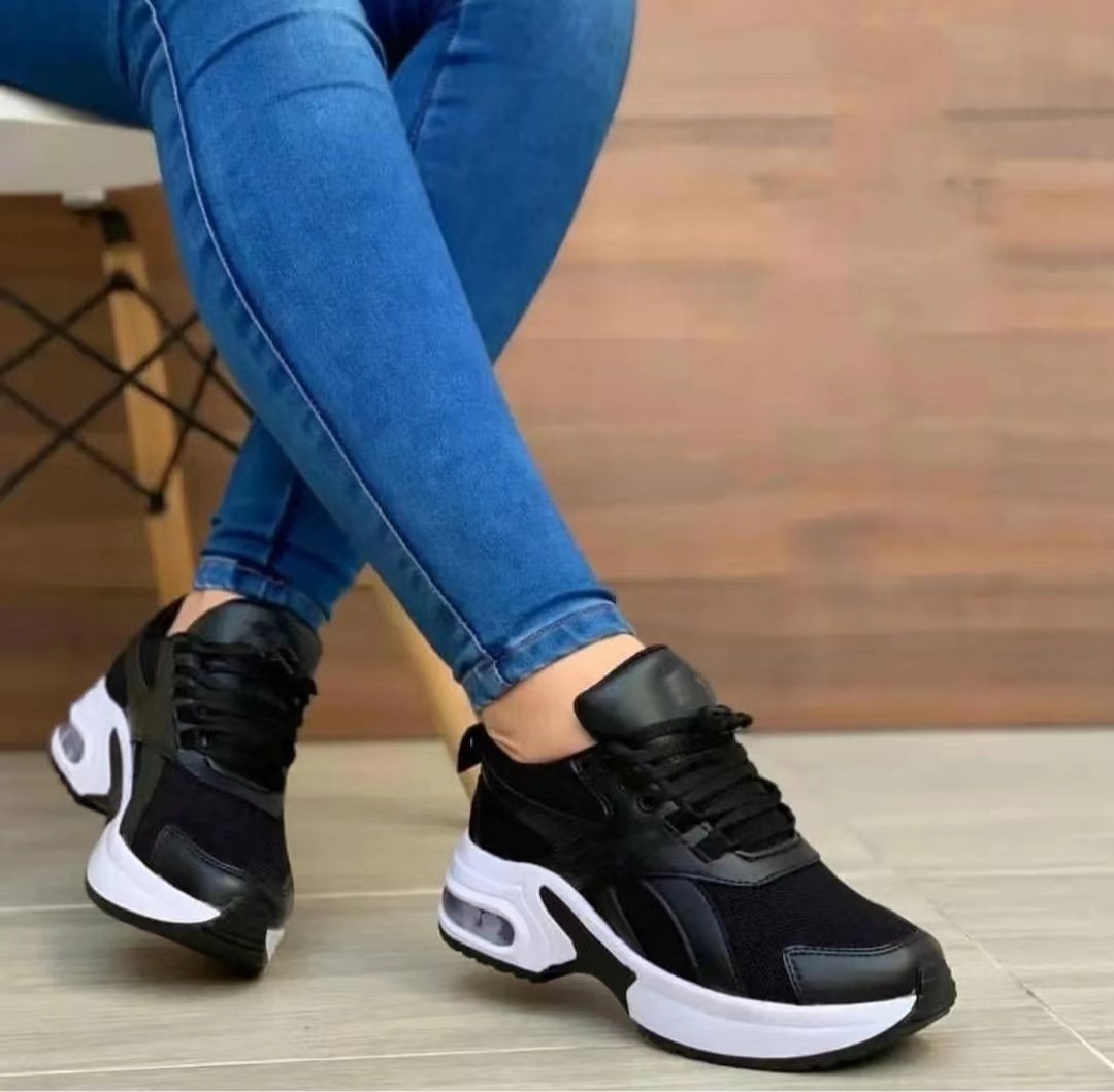 40 % DE DESCUENTO SOLO HOY: zapatillas deportivas con plataforma para mujer con cordones y colores