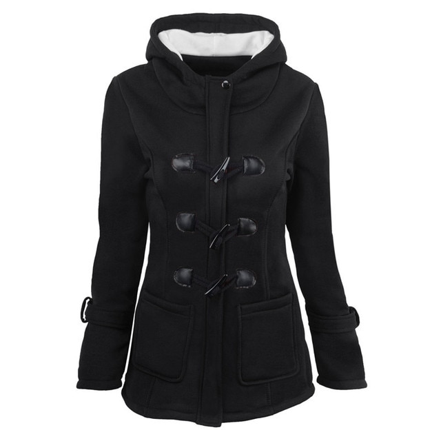 2023 Casual Women Trench Coat Autumn Zipper Hooded Coat Female Long Trench Coat Horn Button Outwear Ladies ToP Pluse Size S-5XL