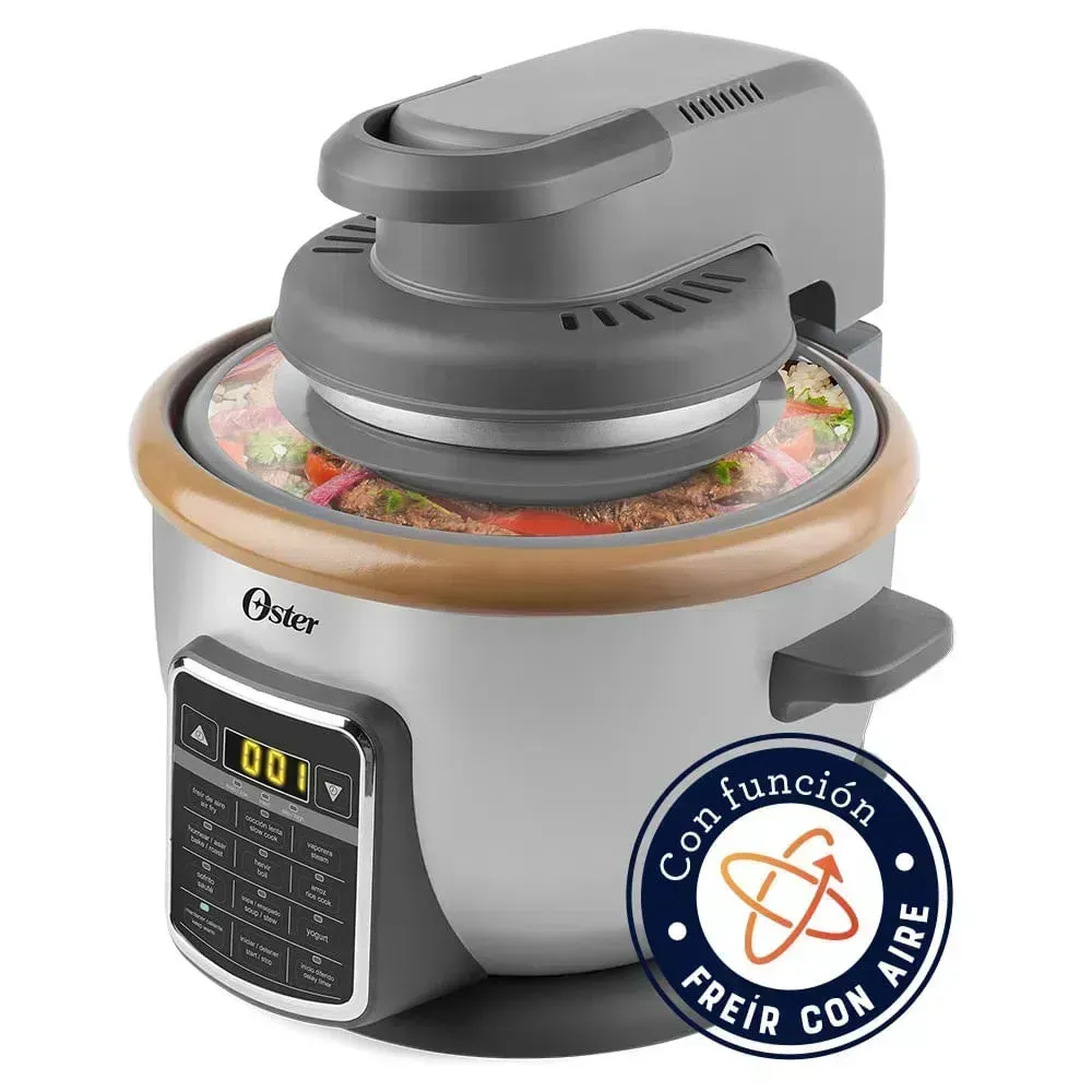 Olla Arrocera 10-en-1 con Freidora de Aire Oster CKSTRCAF22 2.2 Lts