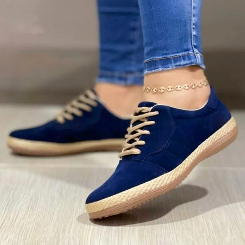 Nuevos zapatos de mujer casual planos con punta redonda