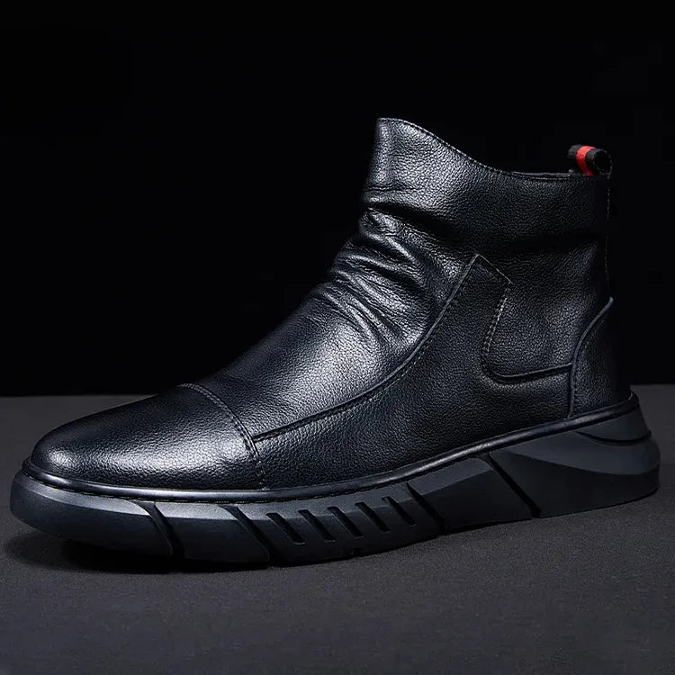 Botas Martin con cremallera de cuero genuino hechas a mano italianas 🔥Compre 2 envío gratis🔥