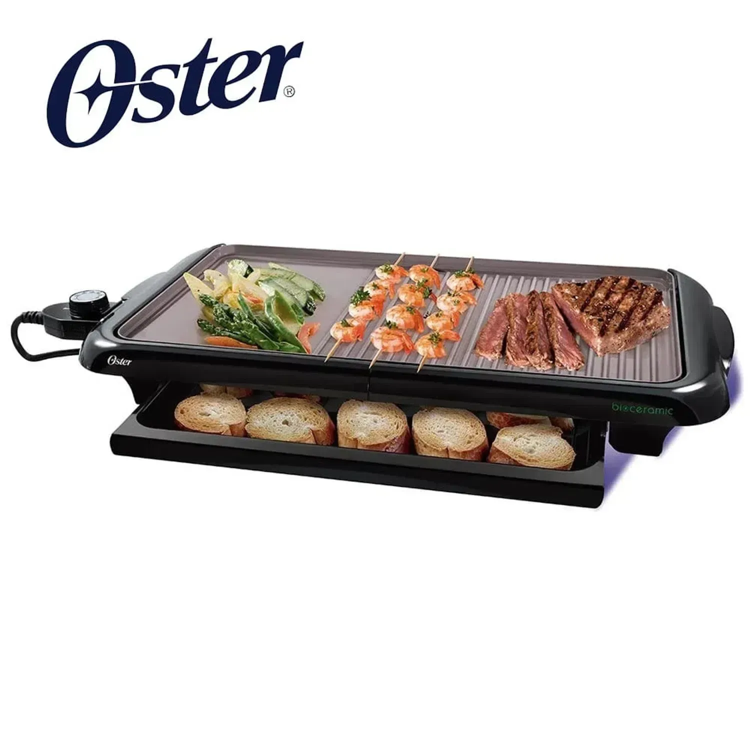 Plancha y parrilla Bioceramic Oster CKSTGR5085 1500W