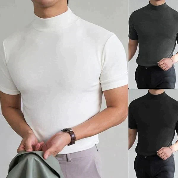 CAMISETA DE CUELLO ALTO SLIM FIT PARA HOMBRECOMPRA 3 ENVO GRATIS