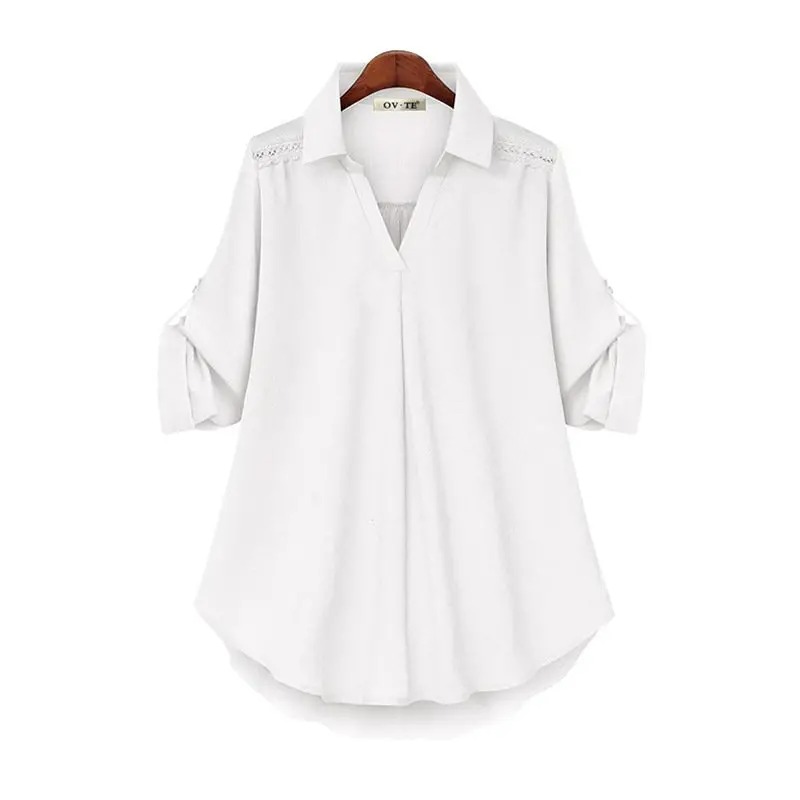 【L-4XL】Ελαφρύ και λεπτό πουκάμισο με μεσαίο μήκος και μακριά μανίκια