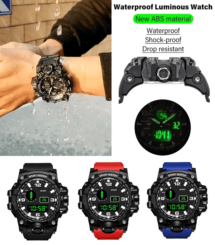 Reloj multifuncional impermeable para deportes al aire libre