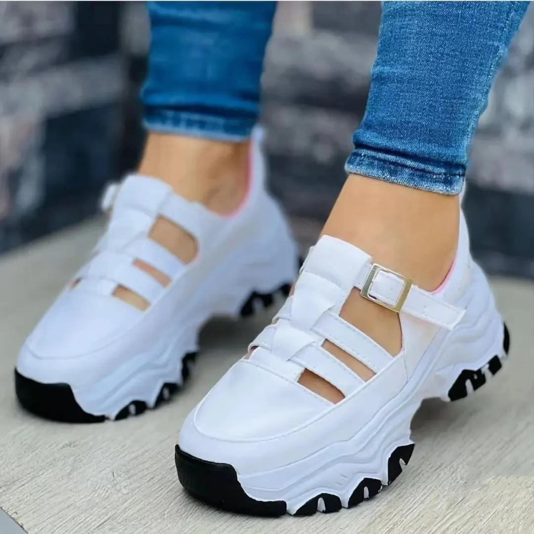 Zapatillas ortopédicas con hebilla para mujer