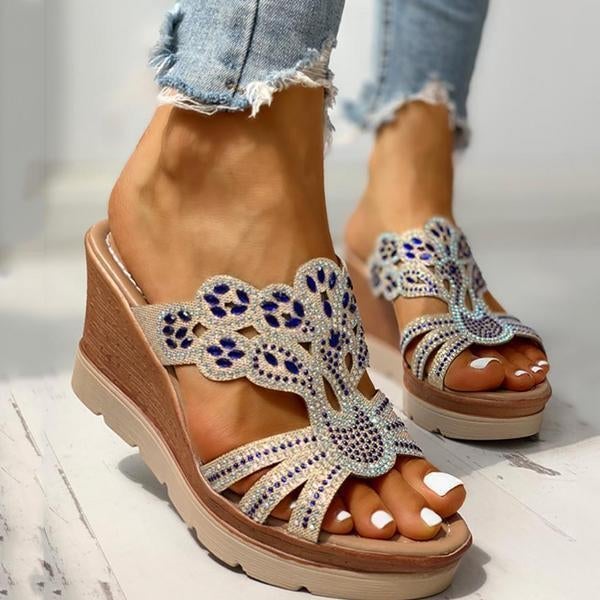 Sandalias casuales con plataforma y cuña