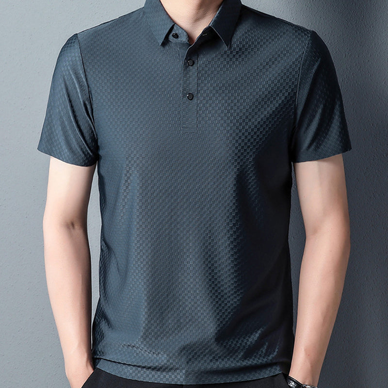 Polo de Moda de Color Sólido para Hombre-compre 2 envío gratis
