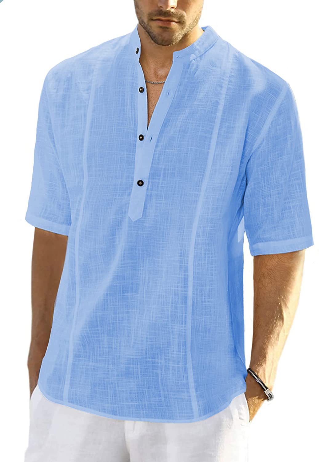 Camisa de lino para hombre