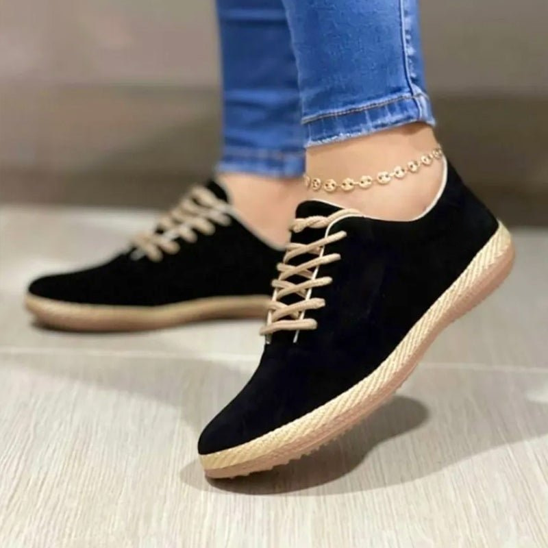 Nuevos zapatos de mujer casual planos con punta redonda