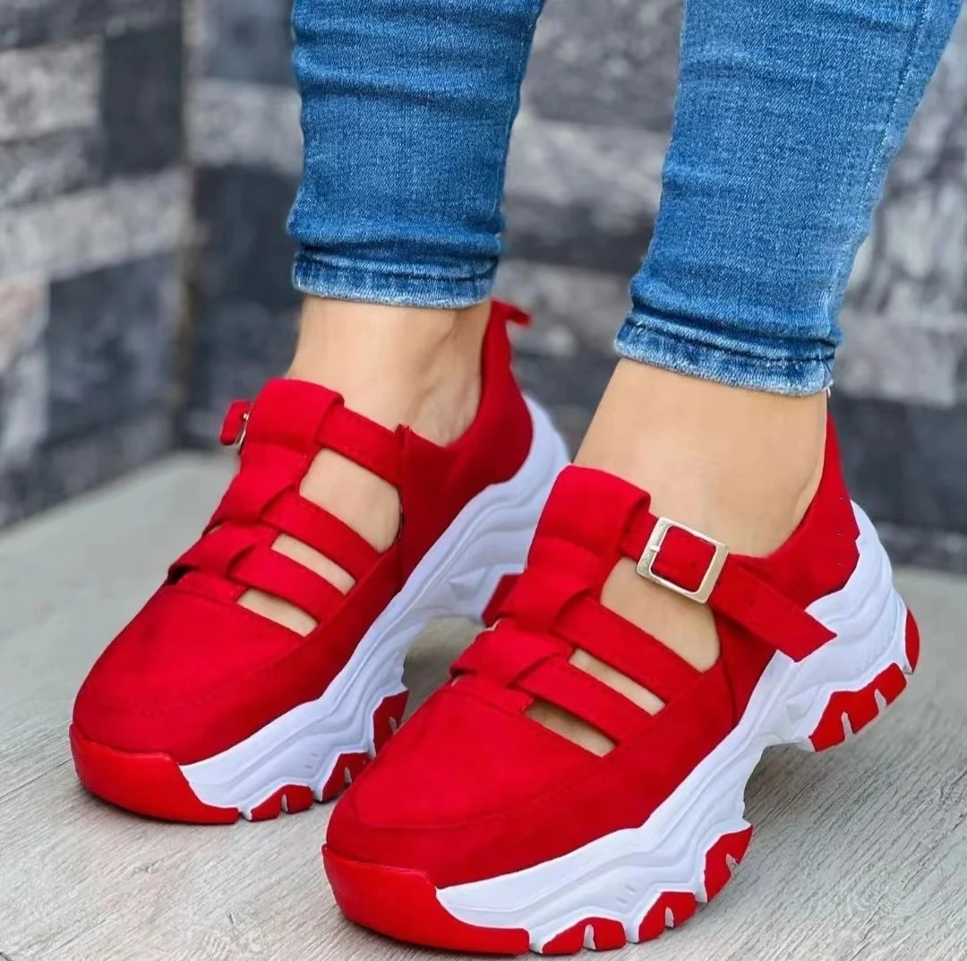 Zapatillas ortopédicas con hebilla para mujer