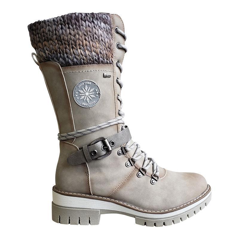 2021 Nuevo estilo de Botas de Jinete de Tubo Medio Botas de Nieve Botas Martin