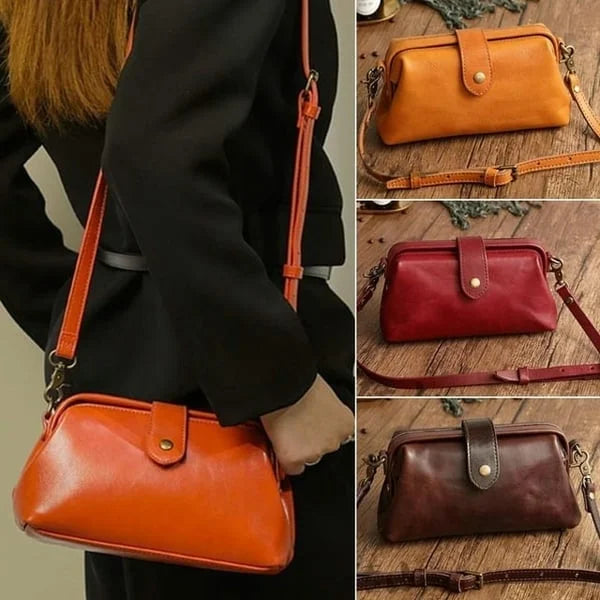 ✨Bolso retro de piel de primera calidad hecho a mano 🔥Compre 2 envío gratis🔥