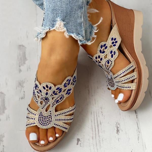 Sandalias casuales con plataforma y cuña