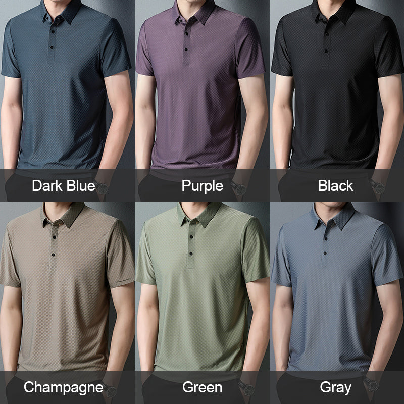 Polo de Moda de Color Sólido para Hombre-compre 2 envío gratis