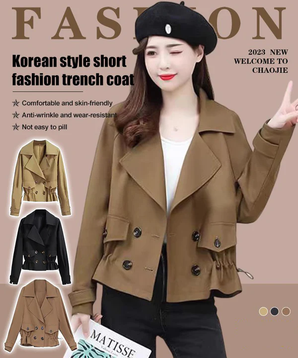 Short Fashion Trench Coat