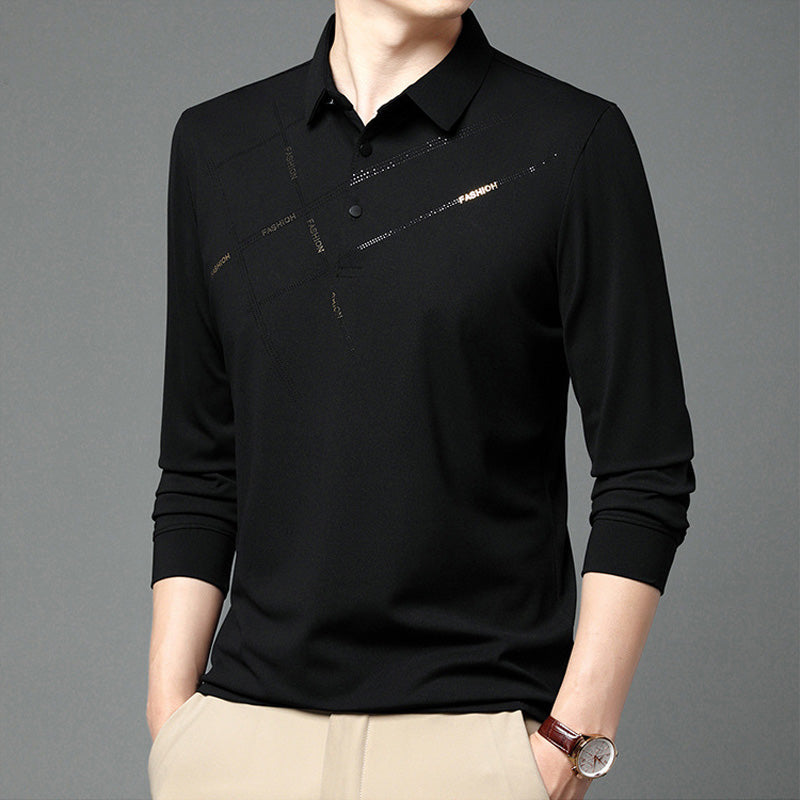 Camisa de Manga Larga con Solapa para Hombre 🔥Compre 2 envío gratis🔥