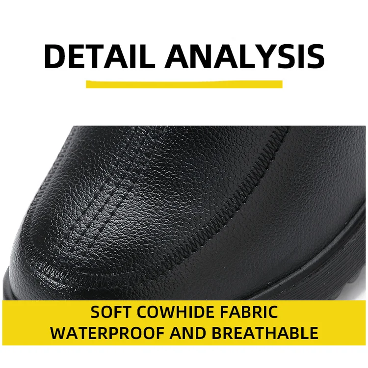 Botas de lana de cuero de vaca gruesa de invierno