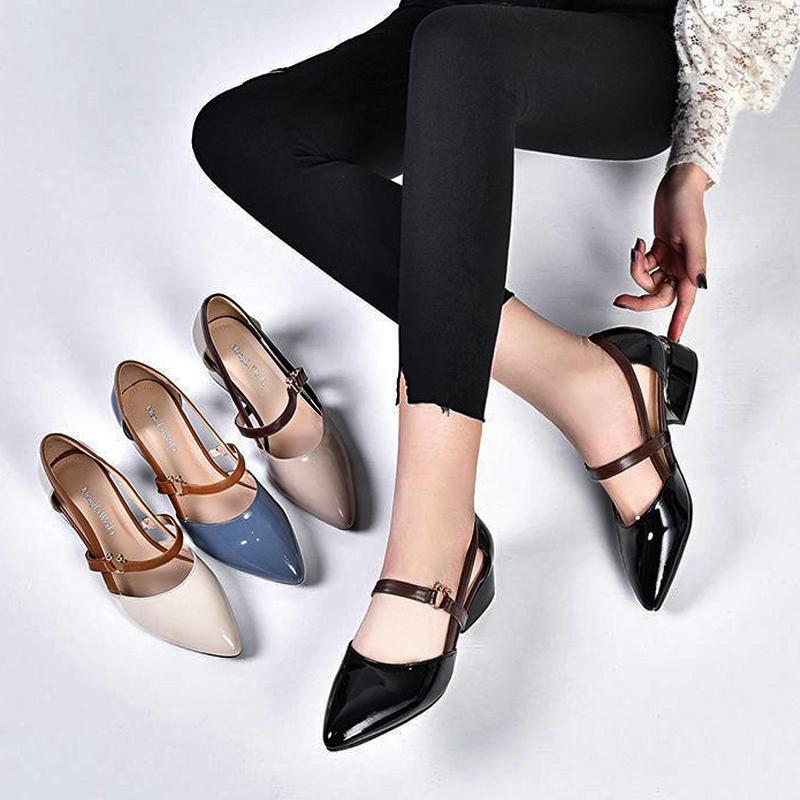 Zapatos casuales de cuero de primavera y verano
