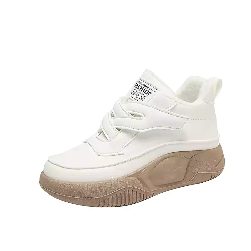 Botas de felpa con suela blanda para mujer