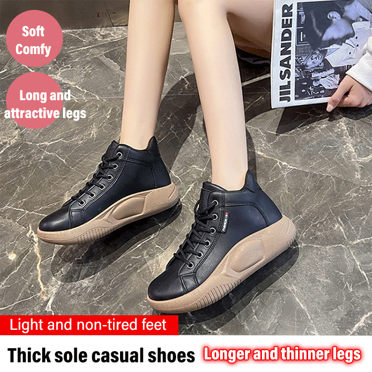 Zapatos casuales y retro de cuero para mujer