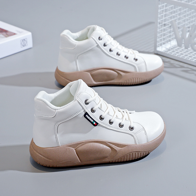 Zapatos casuales y retro de cuero para mujer