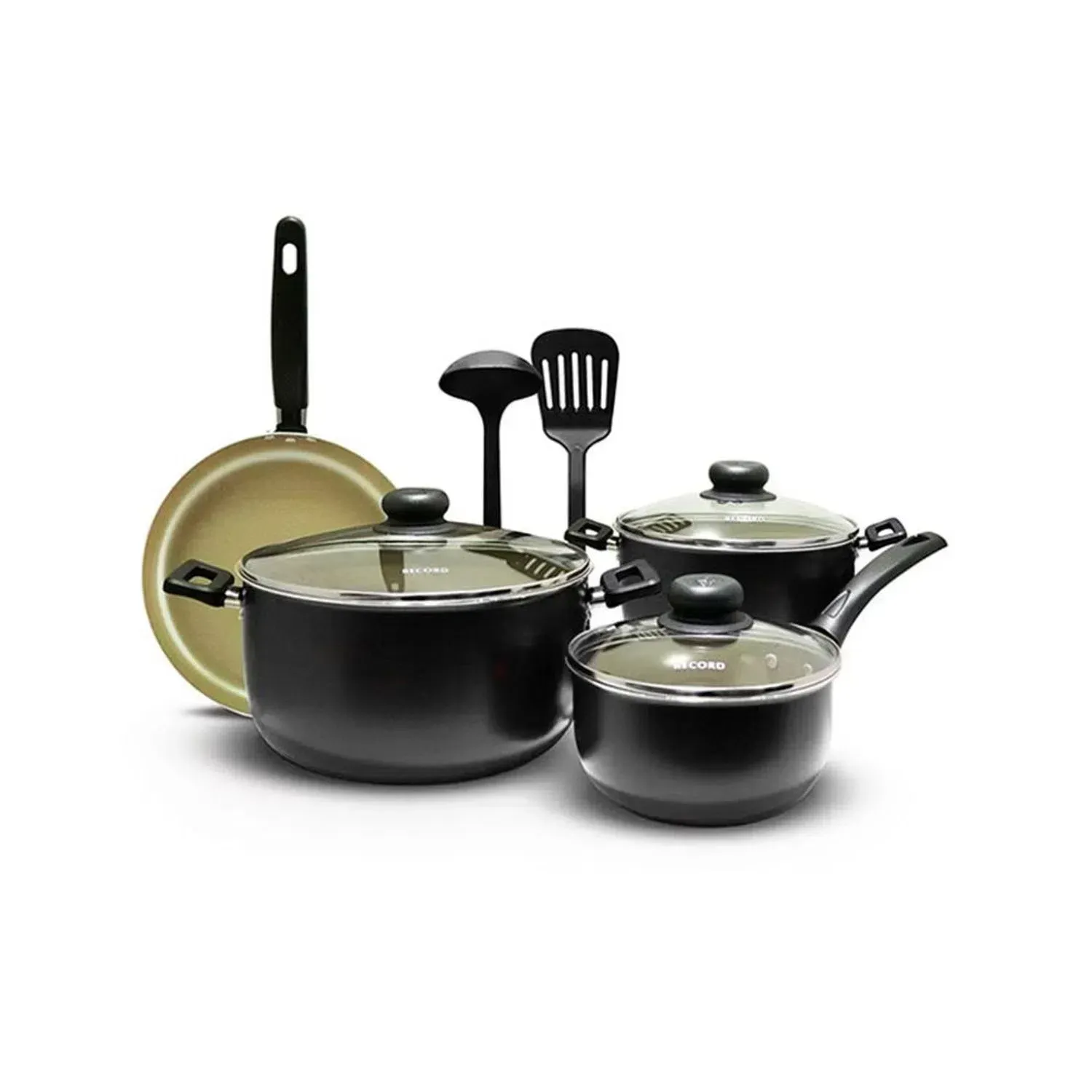 Juego de Ollas Rojo 9 Piezas Antiadherente