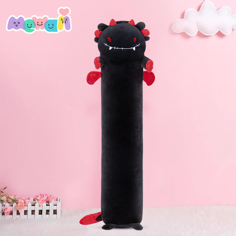 Devil Axolotl Red Stuffed Animal Kawaii Plush Pillow Squishy Toy